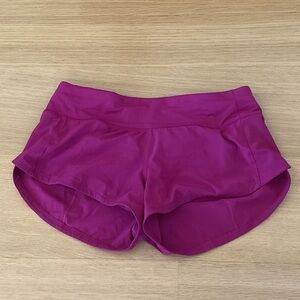 Lululemon Athletica Magenta Athletic Shorts